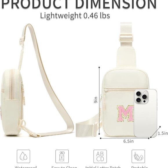 Adorable Personalized Kids Crossbody Sling Bag - Trendy Girls Fanny Pack - Picture 4 of 7